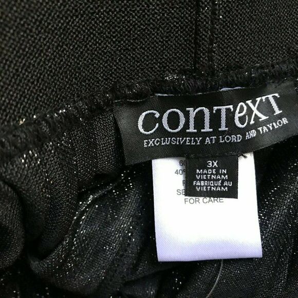 Context Lord & Taylor Balmoral Silver Graphite Metallic Knife Pleat Skirt 3X NEW - Picture 3 of 5